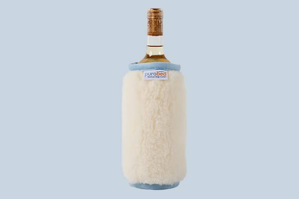 Purobed wine cooler made of 100% pure cashmere and merino lamb's wool. The first of its kind?